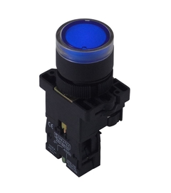 BOTAO ILUMINADO EW3661 24V AZ 1NA - SIBRATEC