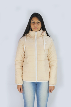 JAQUETA FREESURF PUFFER OCEAN BEGE