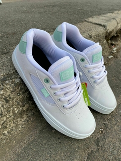 TENIS HOCKS FLAT LITE BRANCO MINT