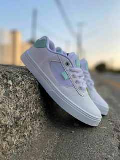 TENIS HOCKS FLAT LITE BRANCO MINT