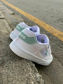 TENIS HOCKS FLAT LITE BRANCO MINT