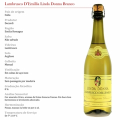 Vinho Linda Donna Lambrusco Dell'Emilia Branco Itália 750ml na internet