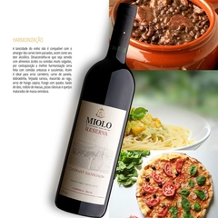 Vinho Miolo Reserva Tinto Cabernet Sauvignon Garrafa 375ml - loja online