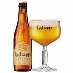 Kit Cerveja La Trappe Importada Holanda Garrafa 330ml e Taça na internet
