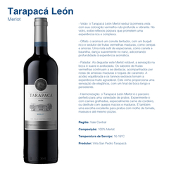 Vinho Tarapacá León Linha Tinto Branco Chile Garrafa 750ml na internet