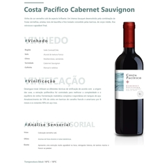 Vinho Costa Pacífico Tinto Cabernet Sauvignon Chile 750ml na internet