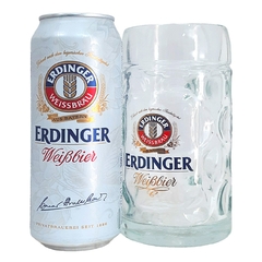 Kit Cerveja Erdinger Weissbier Alemã Lata 500ml + Caneca - comprar online