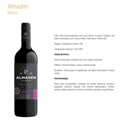 Vinho Almadén Fino Tinto Branco Adega Miolo Garrafa 750ml na internet