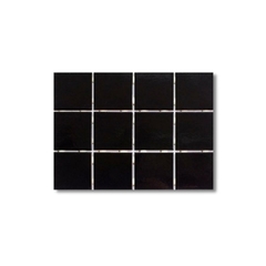 Revestimiento Strufaldi Black 10x10 cm Malla 30x40 cm - comprar online