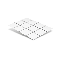 Revestimiento Strufaldi White 10x10 cm Malla 30x40 cm - comprar online