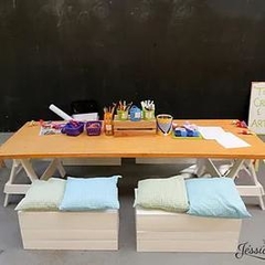 Mesa de Pallet Infantil para Aluguel