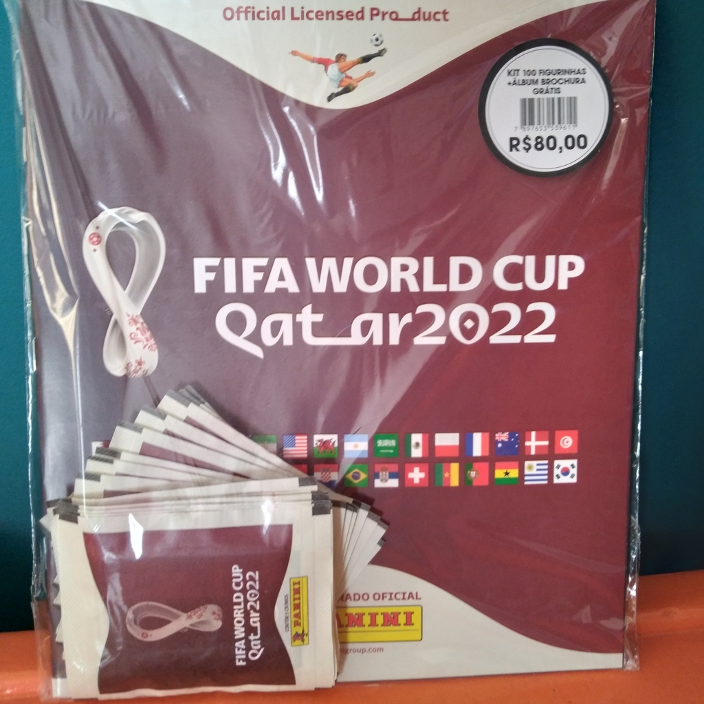 KIT DE ATUALIZAÇÃO DO ALBUM DA COPA DO QATAR COM 80 NOVOS CROMOS DE  JOGADORES