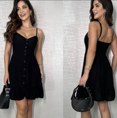 Vestido botão curto - comprar online