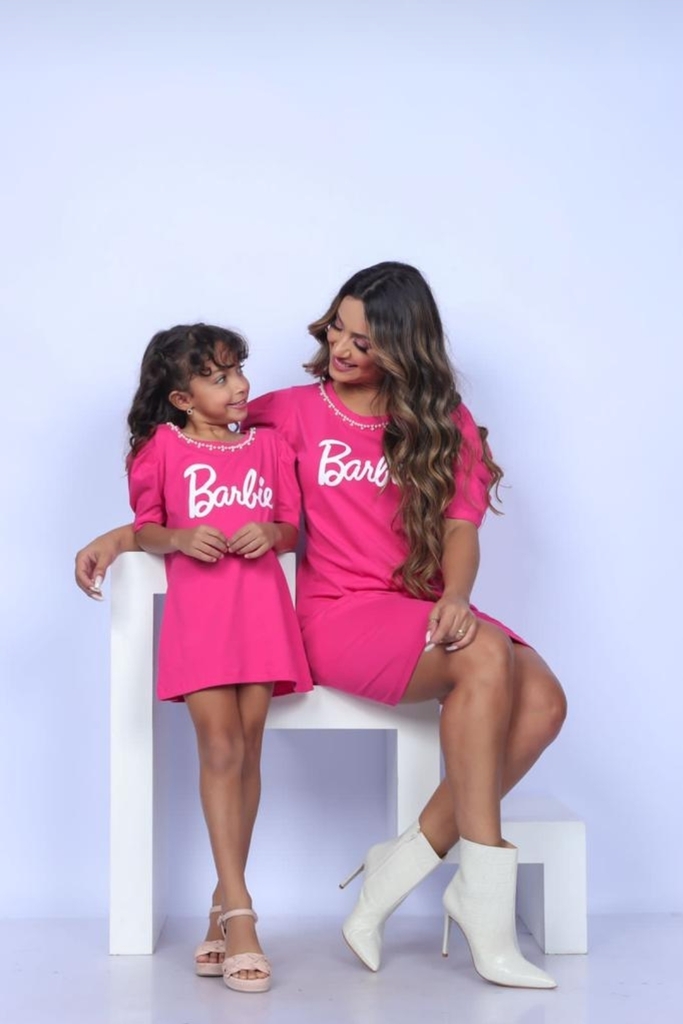 Vestido Mãe e filha Barbie BellaIsa