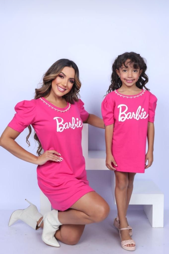 Vestido Mãe e filha Barbie BellaIsa