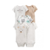 Kit 5 Body Carters Ursos Minimalista Unissex