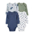 Kit 4 body Manga Longa Floral poás azul e verde Baby Carter Menina