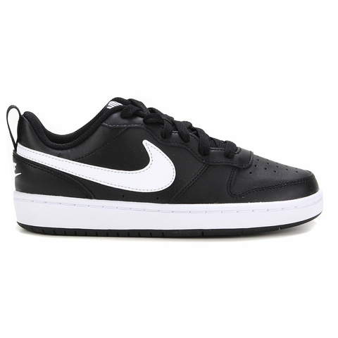 Nike court borough hot sale low black sneakers