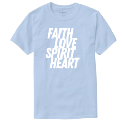 Remera FAITH LOVE SPIRIT HEART