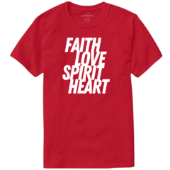 Remera FAITH LOVE SPIRIT HEART - tienda online