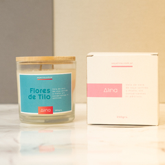 Vela de Cera de Soja Flores de Tilo - Alina — Velas y aromas