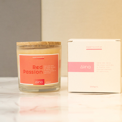 Vela de Cera de Soja Red Passion - Alina — Velas y aromas