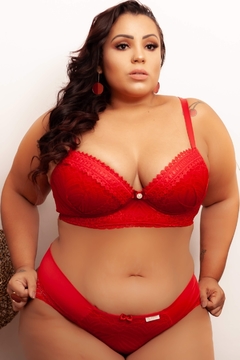 Conjunto Julieta - Plus Size - Vermelho