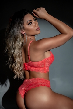 Conjunto Thaís - Nina Coral - Maria Requinte Lingerie