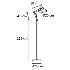 Lámpara de Pie Nórdica Moderna Arlon LED en internet