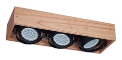 Aplique Plafon Movil 3 luces Madera AR111 - comprar online