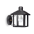 Farol Recto con base cruceta Negro