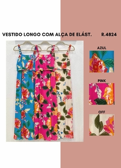 4824 VESTIDO LONGO COM ALÇA DE ELÁSTICO - comprar online