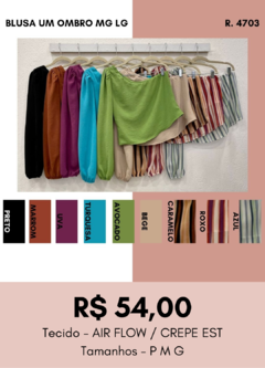 4703 BLUSA UM OMBRO MG LG - comprar online