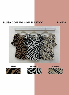 4728 BLUSA COM MG ELASTICO - comprar online