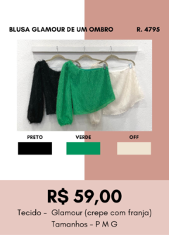 4795 BLUSA GLAMOUR DE UM OMBRO - comprar online