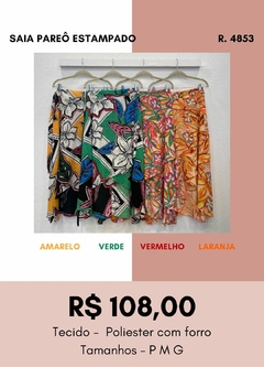 4853 SAIA/VESTIDO PAREÔ ESTAMPADO - comprar online