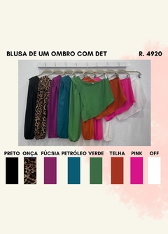 4920 BLUSA DE UM OMBRO COM DET - comprar online