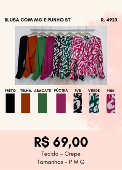 4923 BLUSA COM MG E PUNHO BT