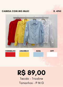 Imagem do 4941 CAMISA COM MG MAXI