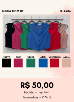 4986 BLUSA COM BT - comprar online