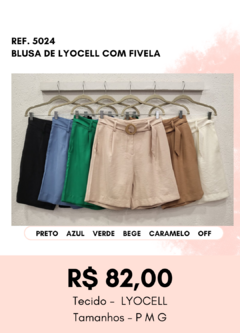 5024 BERMUDA DE LYOCELL COM FIVELA - comprar online