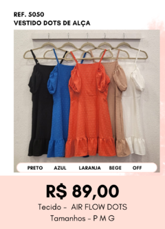 5050 VESTIDO DOTS DE ALÇA na internet