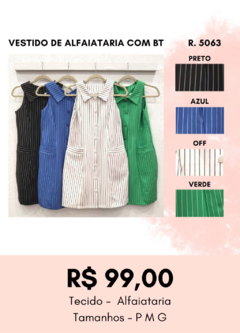 5063 VESTIDO COM GOLA E BTS (remessa nova) na internet