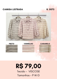 5073 CAMISA LISTRADA - comprar online