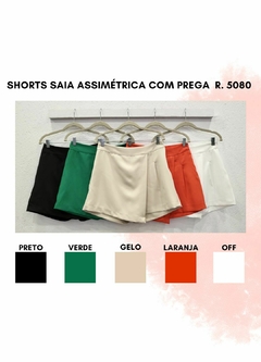 5080 SHORTS SAIA ASSIMETRICA COM PREGA - comprar online