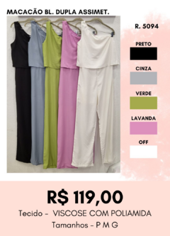 5094 MACACAO BL. DUPLA ASSIMET - comprar online