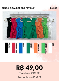 5103 BLUSA COM DET BBD FRT DUP - comprar online