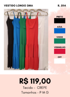 5114 VESTIDO LONGO 3MA - comprar online