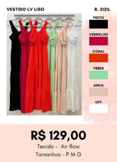 5121 VESTIDO LV LISO na internet