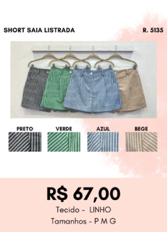 5135 SHORTS SAIA LISTRADA - comprar online